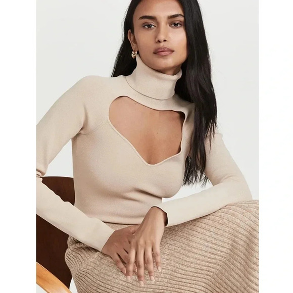 NANUSHKA NWT Fah Cutout Turtleneck Sweater - Picture 1 of 9